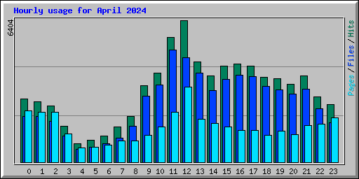 Hourly usage for April 2024